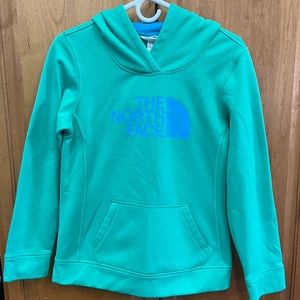 The North Face Green Poly Women’s Hooded Sweatshirt Hoodie Medium